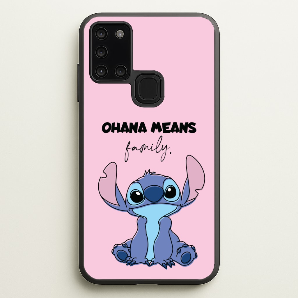Ohana Means Family Pink Phone Case