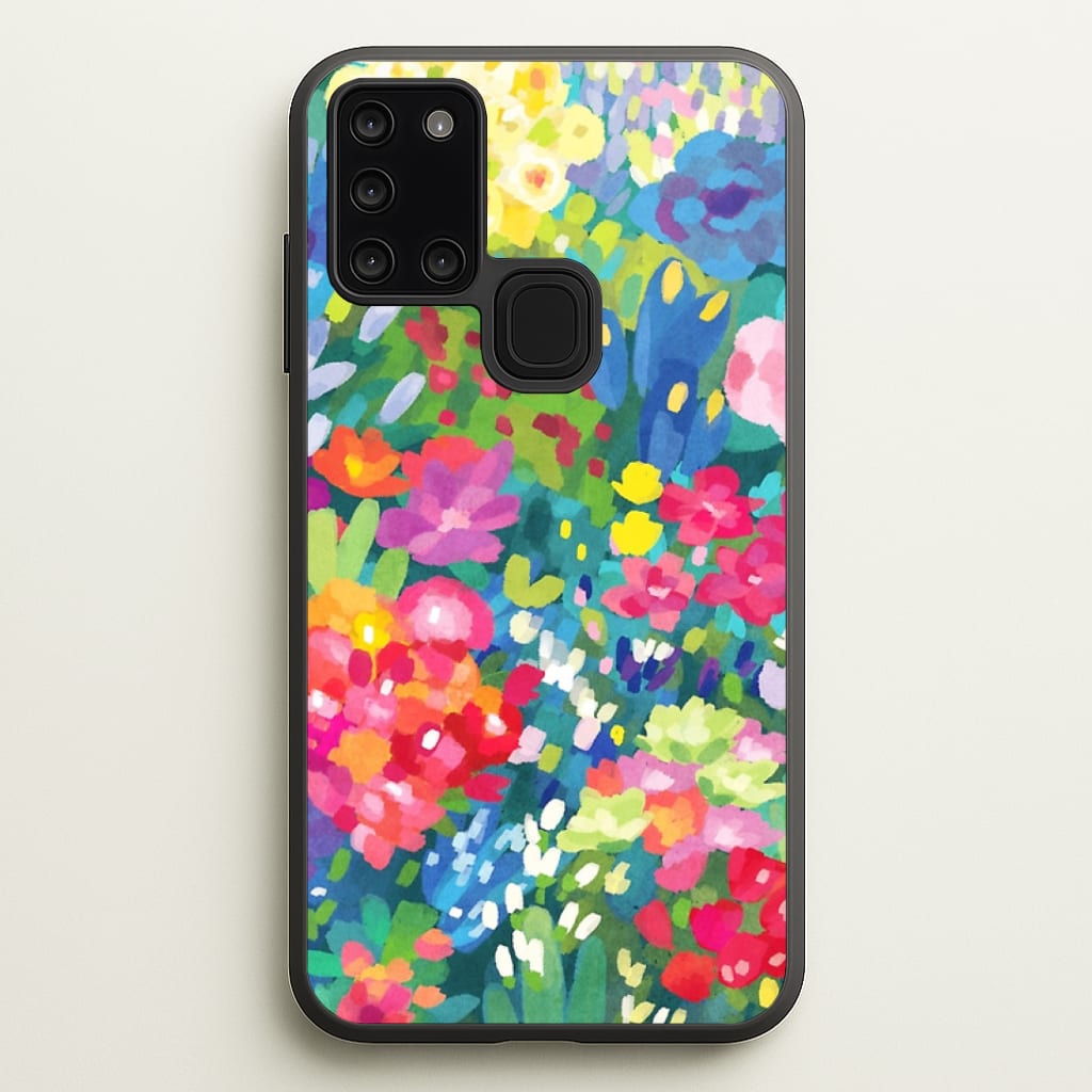 Colourful Floral Pattern Phone Case - Galaxy A21s / Standard
