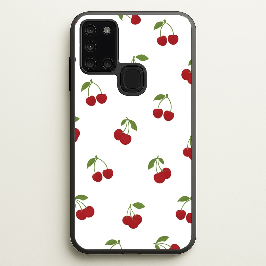 Cherries - Fruit Patterns Phone Case - Galaxy A21s / Standard
