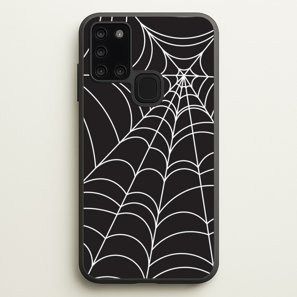 Black Cobwebs Pattern Phone Case