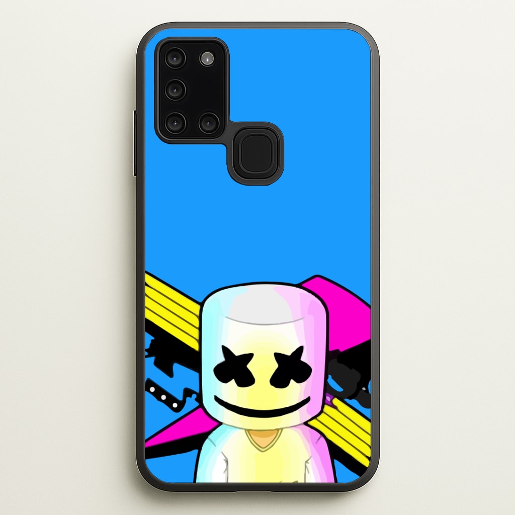 Neon Logo White Helmet DJ Phone Case