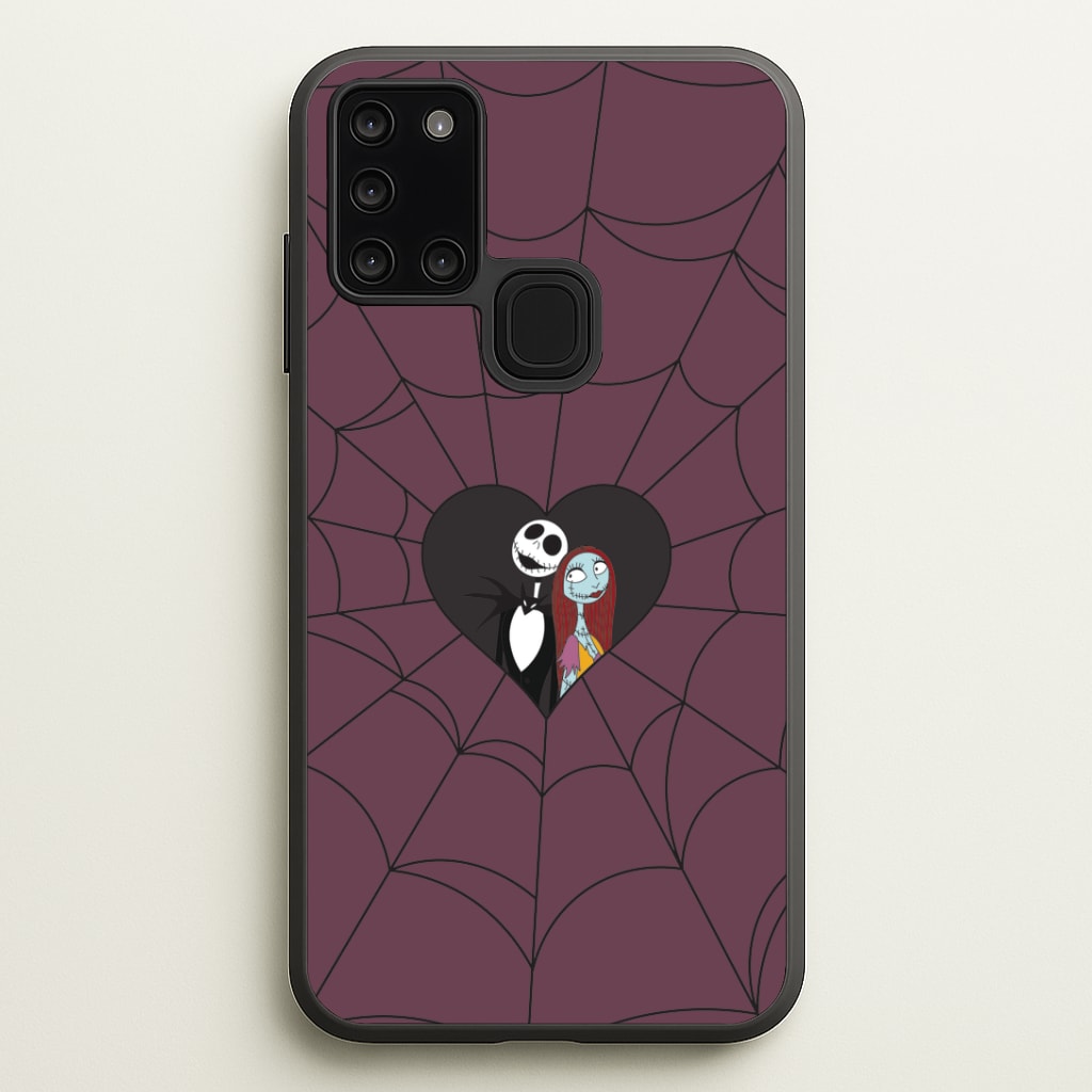 J And S Cobweb Heart Phone Case