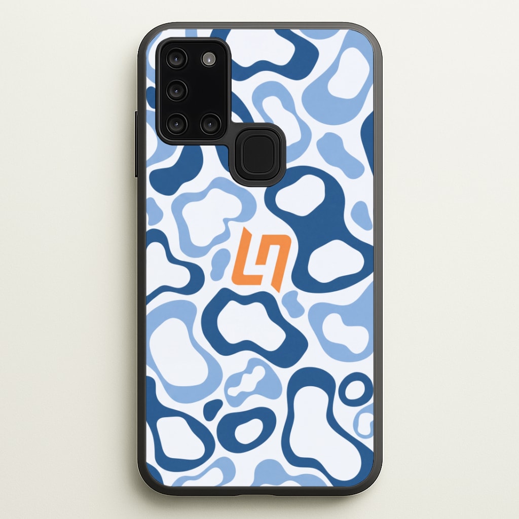 Norris Helmet Pattern - Blue Phone Case