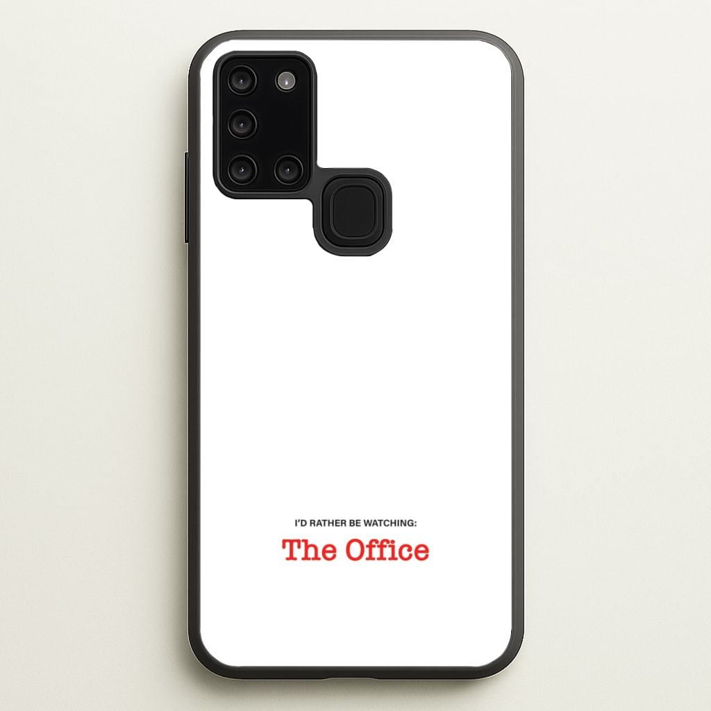 I'd Rather Be Watching The Office Phone Case