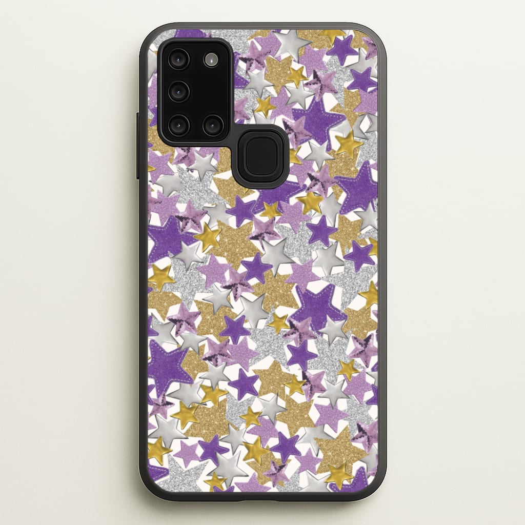 Mauve Stars Collage  Phone Case