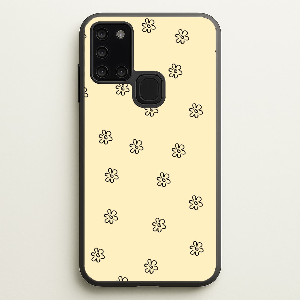 Detail Flower Pattern - Yellow Phone Case