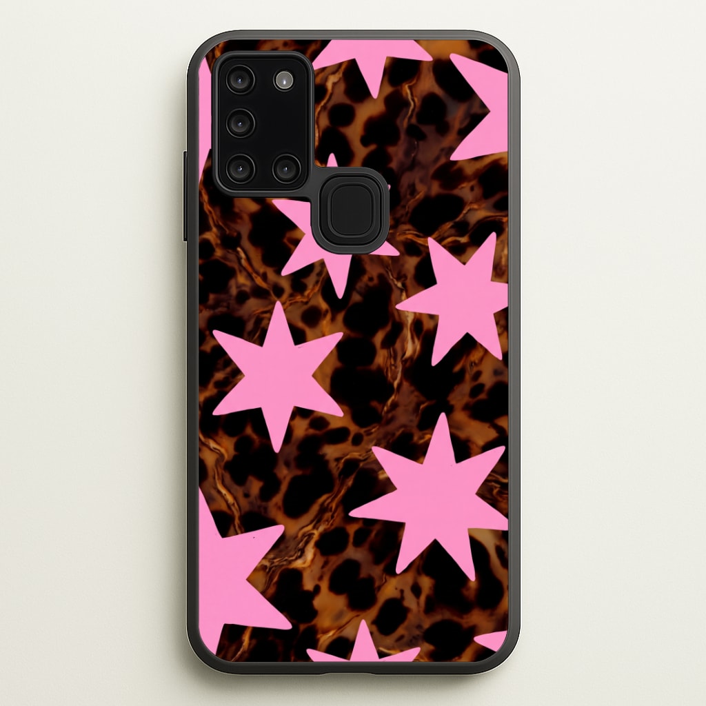 Tortoiseshell Star Scatter - Pink Phone Case