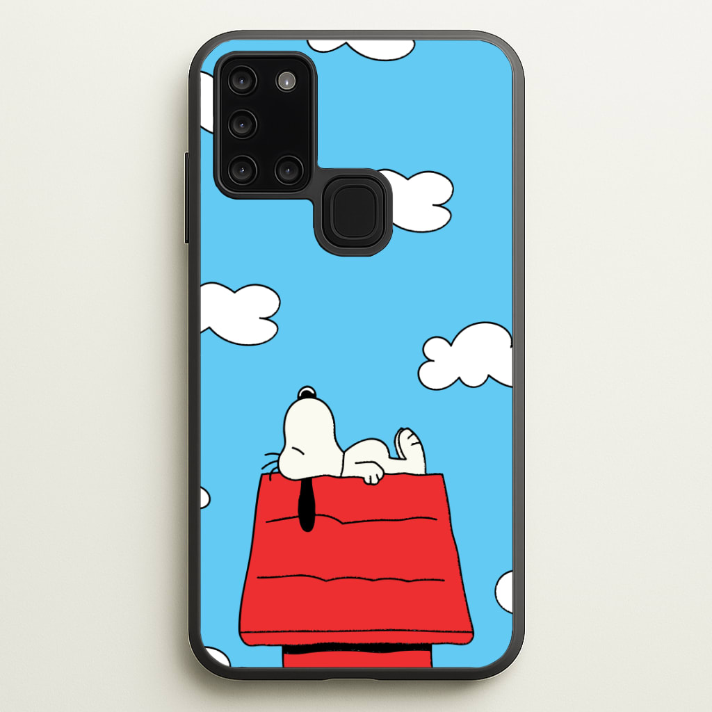 Cartoon Beagle Sleeping Phone Case - Galaxy A21s / Standard