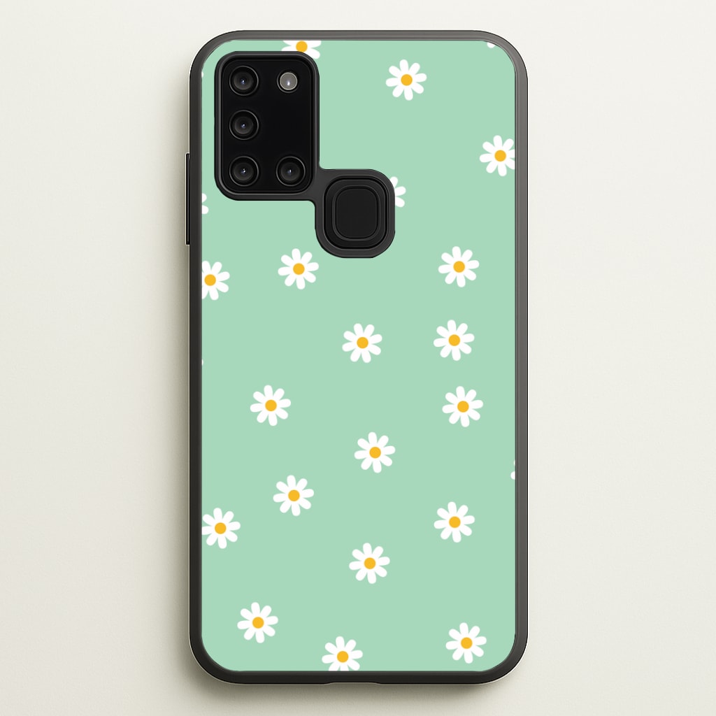 Teal Daisies Phone Case - Galaxy A21s / Standard