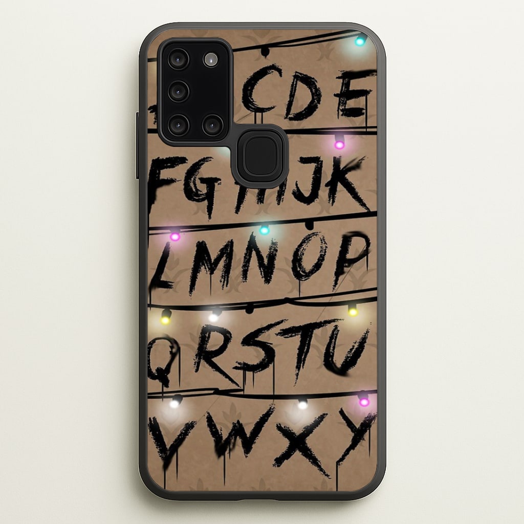 Stranger Alphabet Wall Phone Case