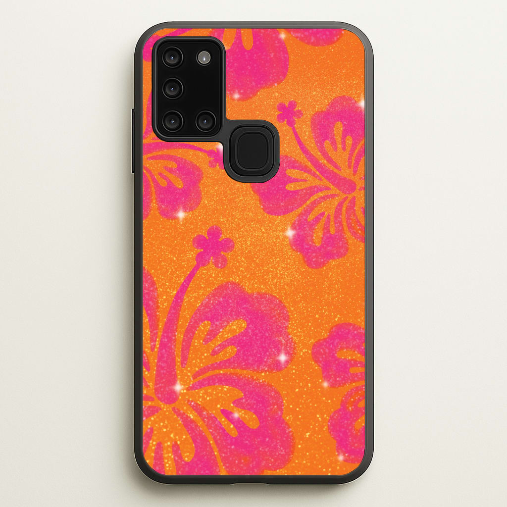 Shimmer Hibiscus Phone Case