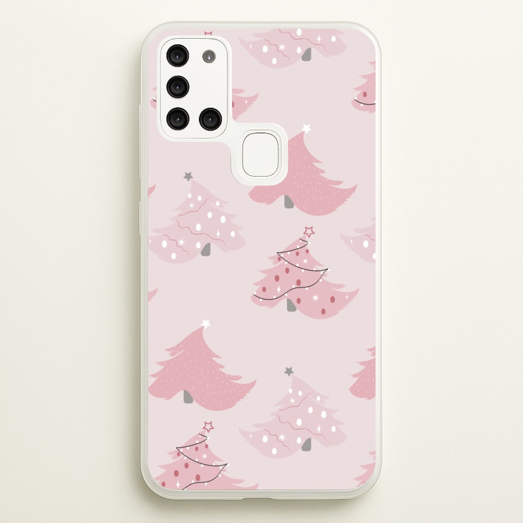 Pink Christmas Tree Pattern Phone Case