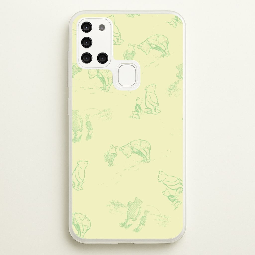 Sketched Winnie Pattern Phone Case