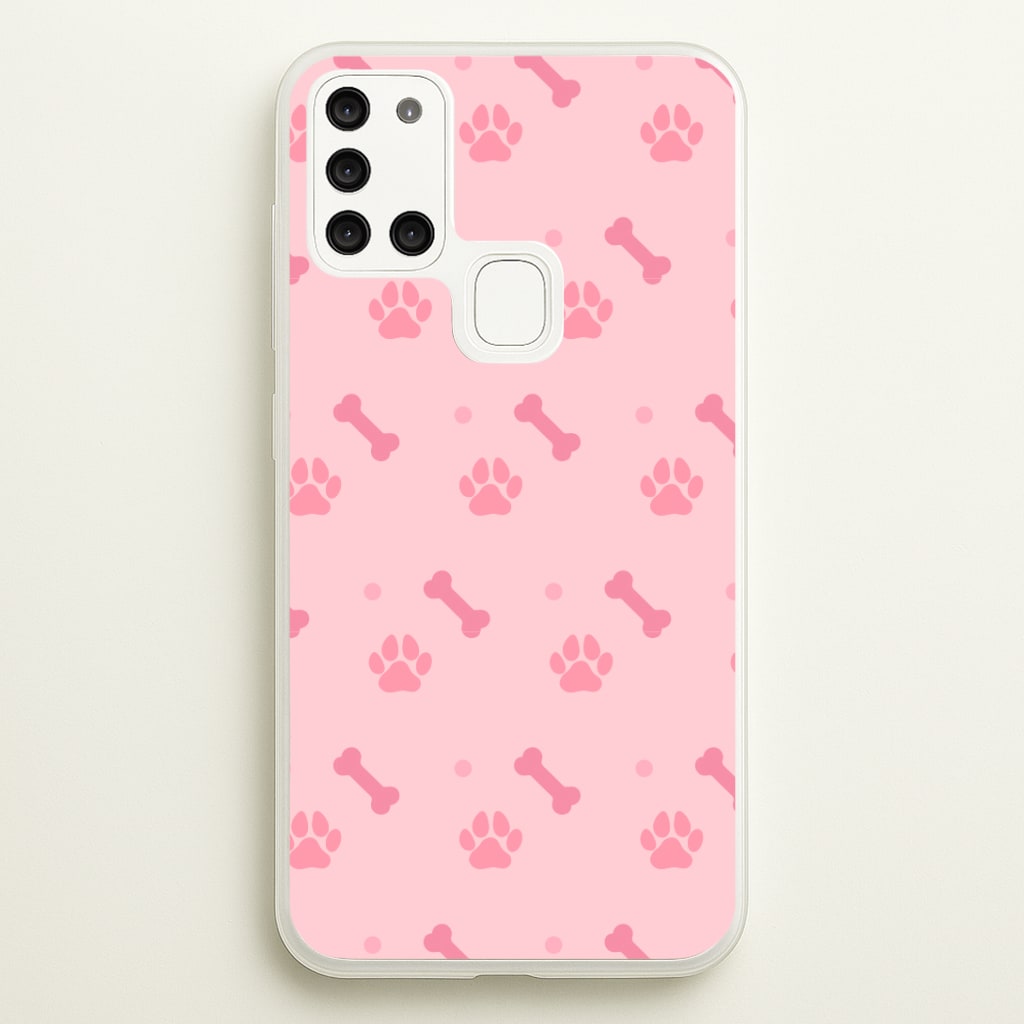 Dog And Paw - Dog Pattern Phone Case