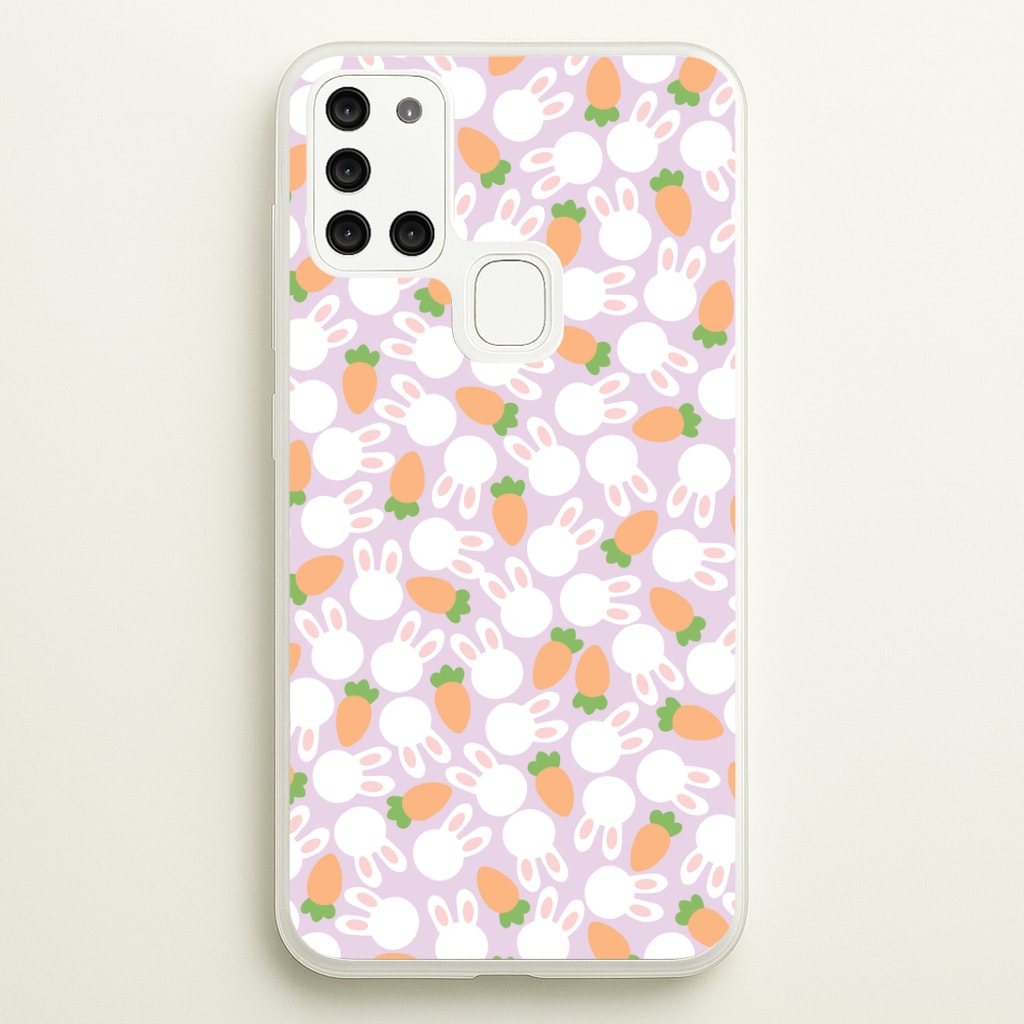Rabbits And Carrots - Easter Patterns Phone Case