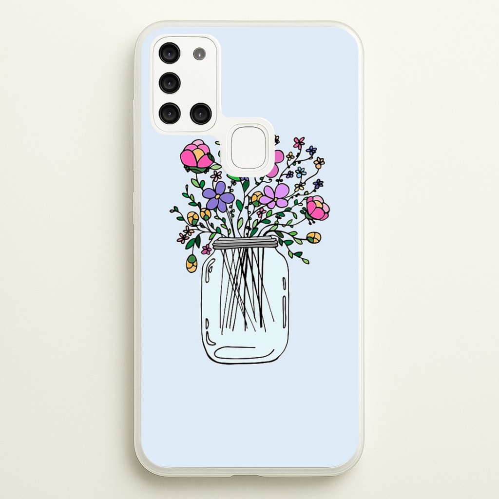 Cartoon Flower Jar Phone Case