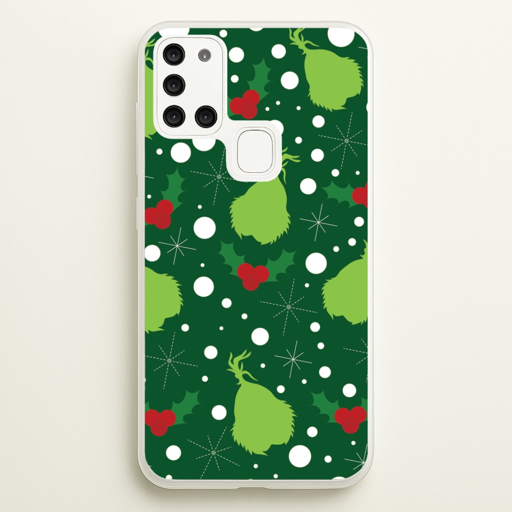 Green Creature Christmas Pattern Phone Case