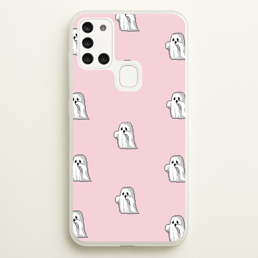Pastel Pixel Ghost Halloween Phone Case