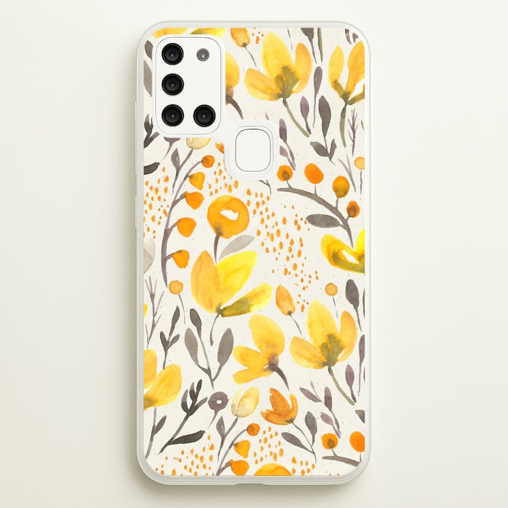 Yellow Field Floral Phone Case