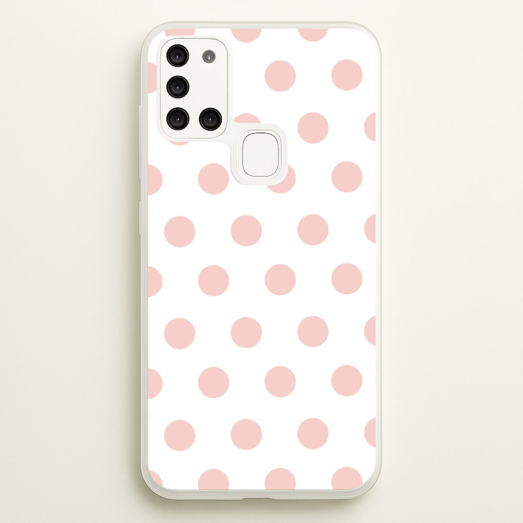 Pink Polka Dot Personalised Phone Case