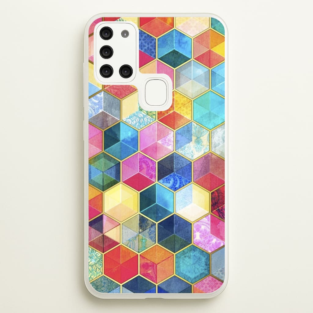 Colourful Honeycomb Pattern Phone Case