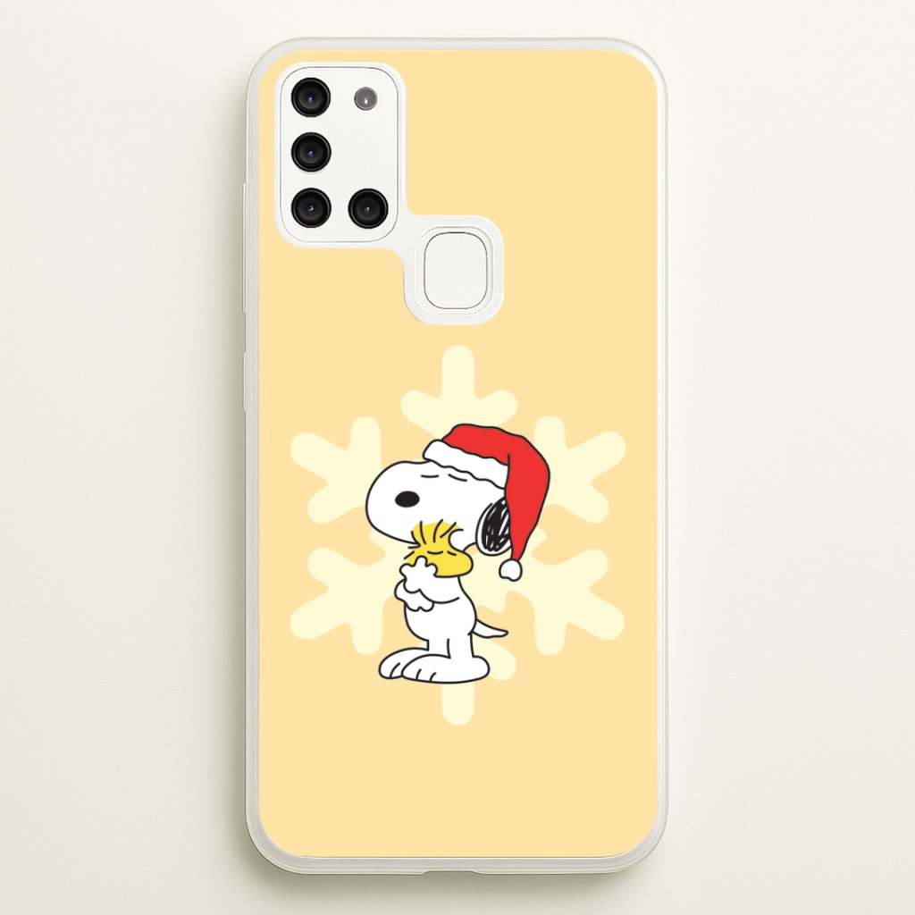 Christmas Cartoon Beagle And Bird Phone Case