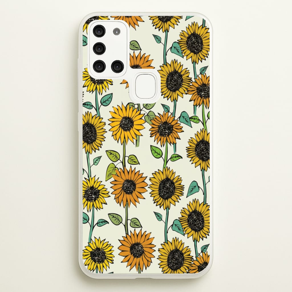 Painted Sunflowers Phone Case