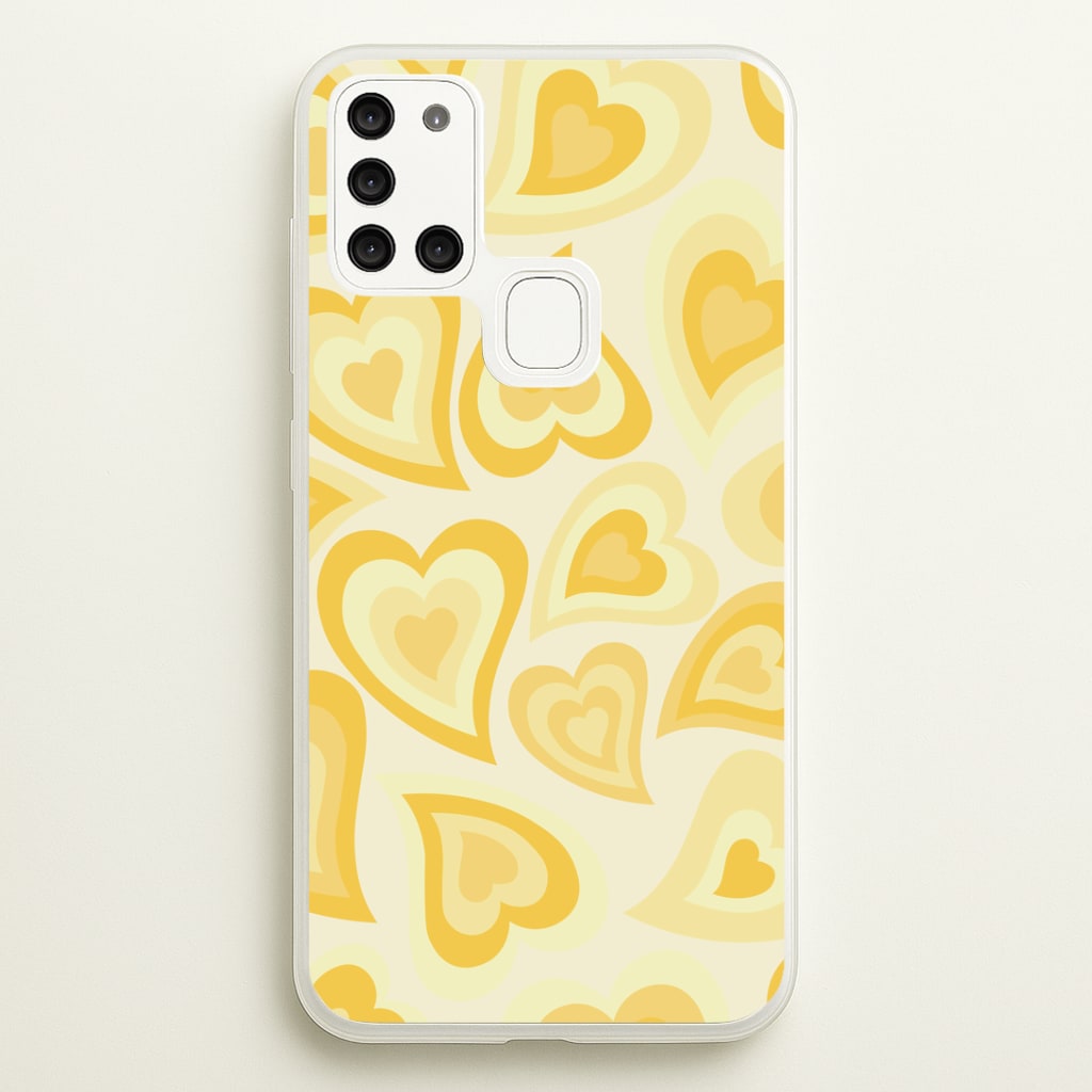 Yellow Hearts - Trippy Patterns Phone Case