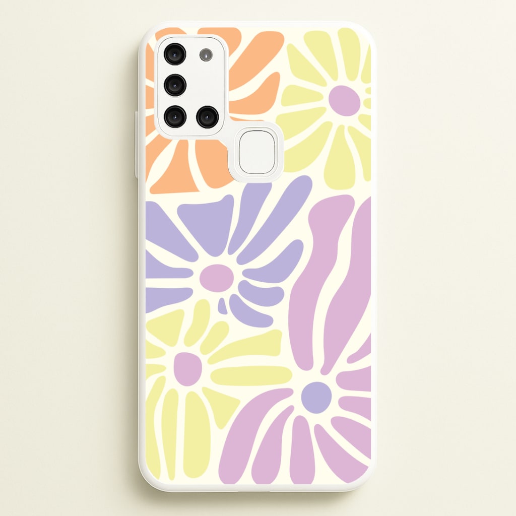 Pastel Abstract Flowers Phone Case