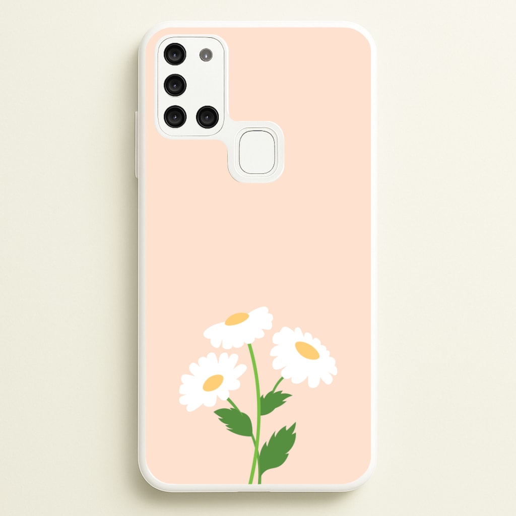 Peach And Dasies Phone Case