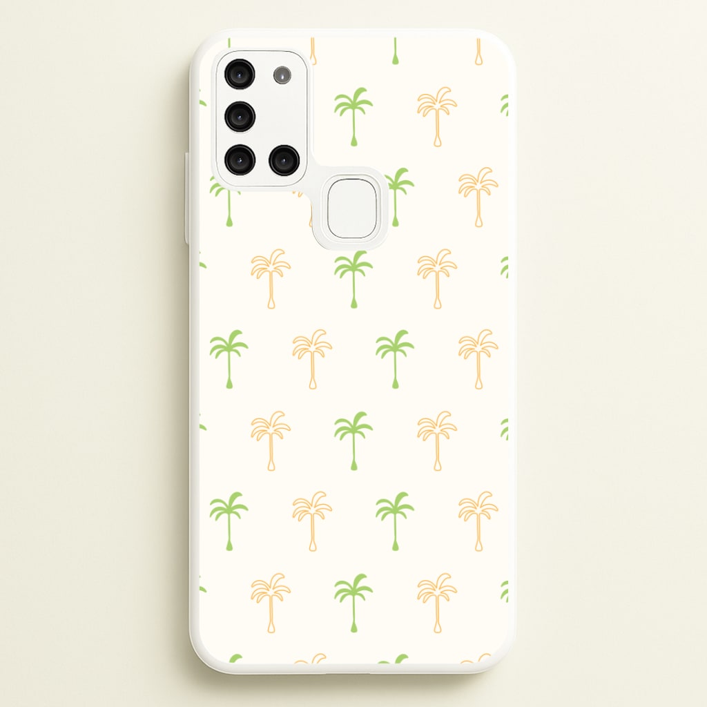 Green And Yellow Palms Pattern Phone Case
