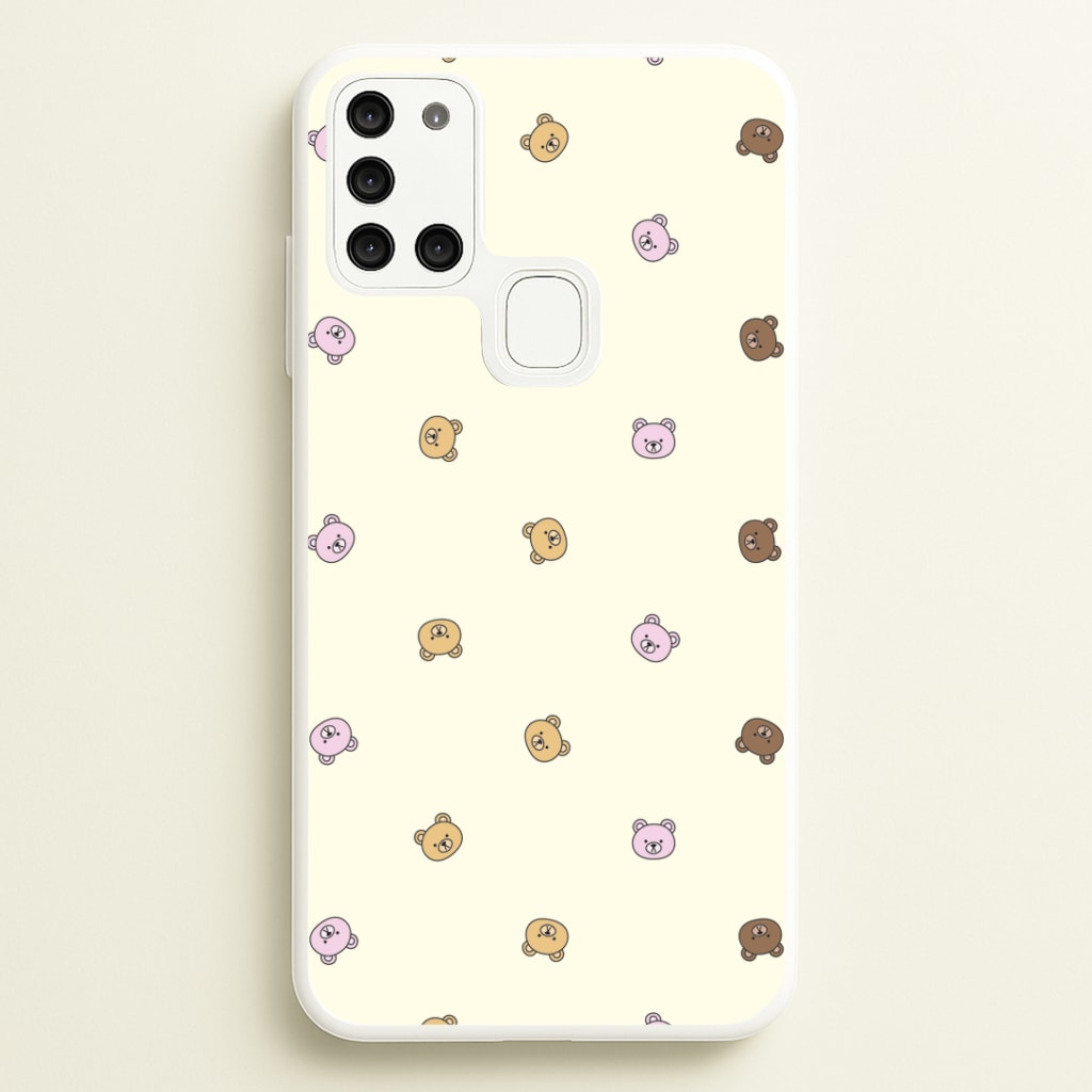 Miniature Teddy Bear Faces Pattern Phone Case