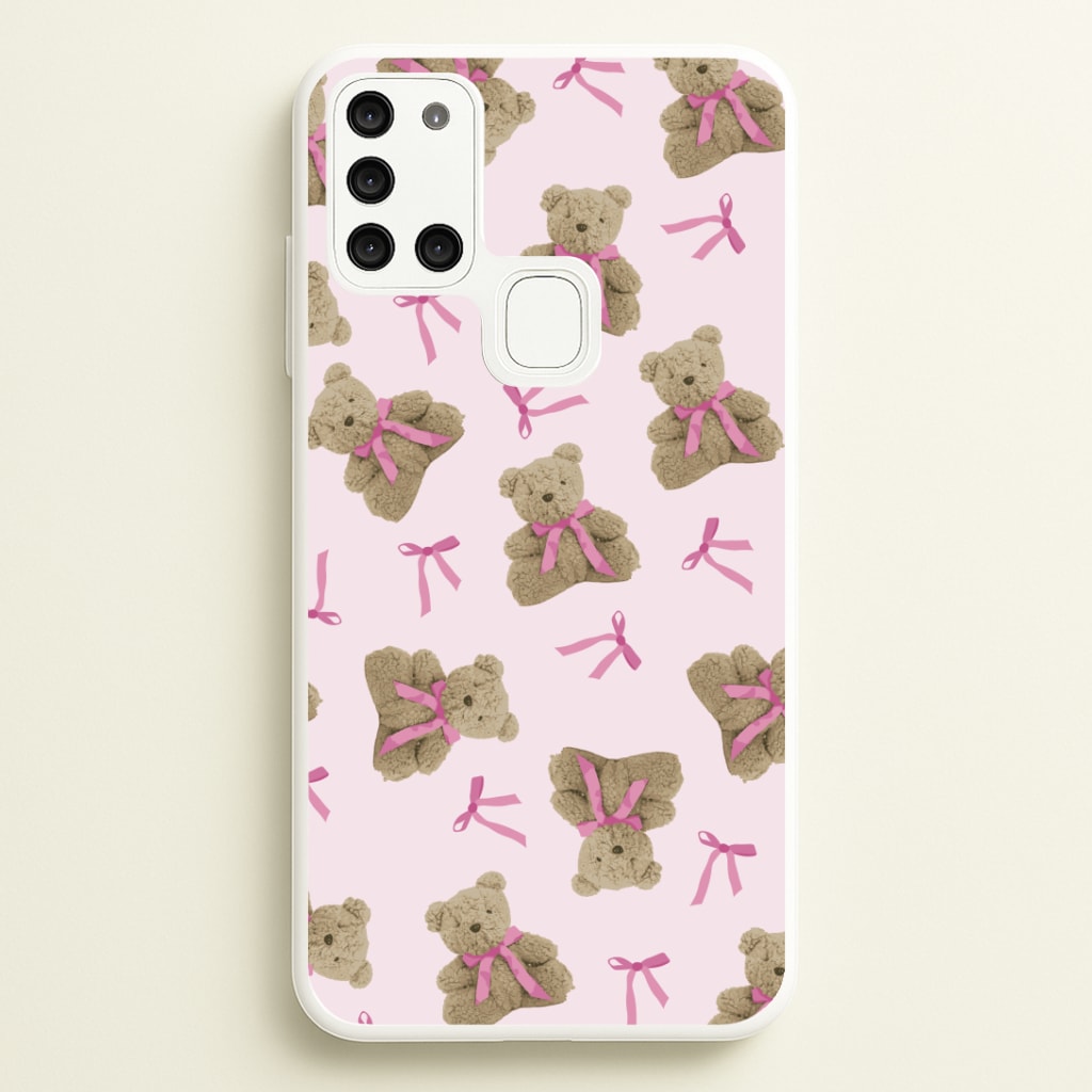 Coquette Teddy Bears And Bows Pattern Phone Case