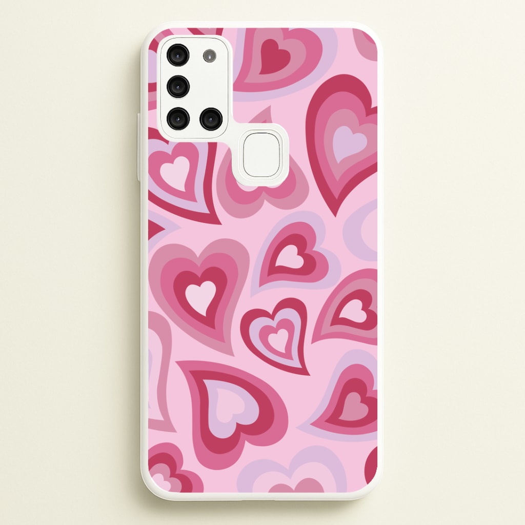 Pink Hearts - Trippy Patterns Phone Case