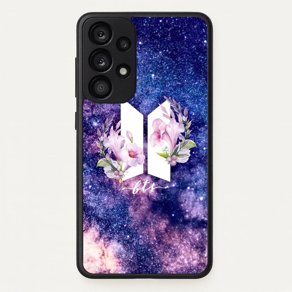 Galaxy Floral K-Pop Band Logo Phone Case