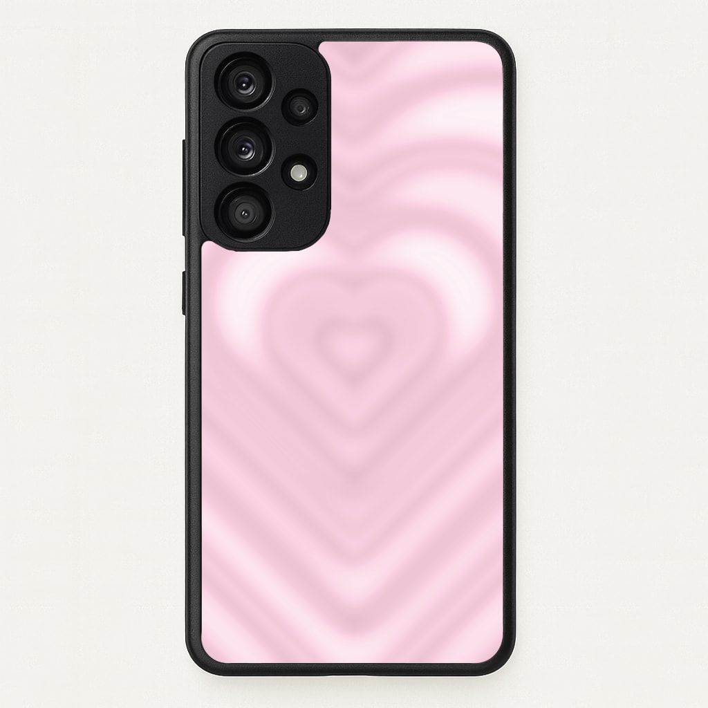 Drippy Love Heart Pink Phone Case