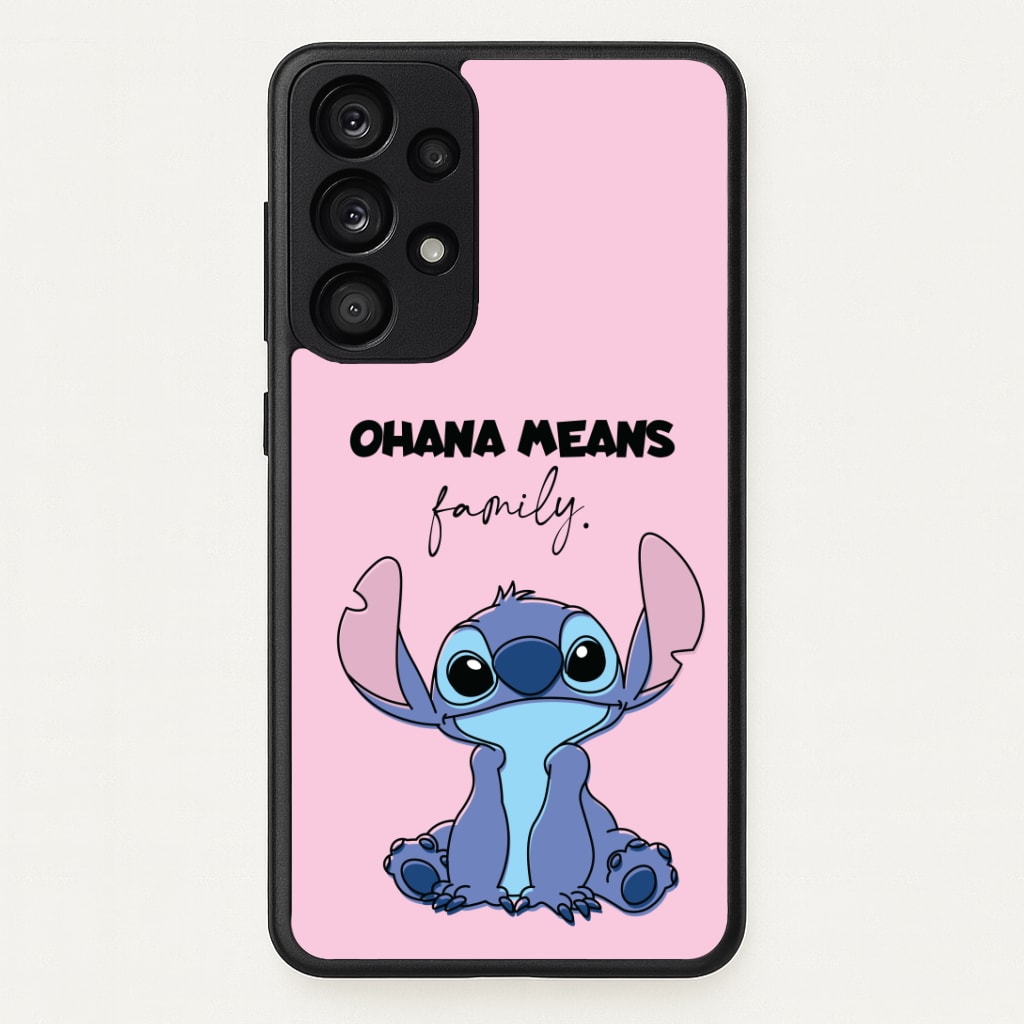 Ohana Means Family Pink Phone Case