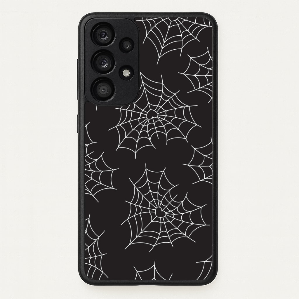 Spiderweb Hearts Pattern Phone Case