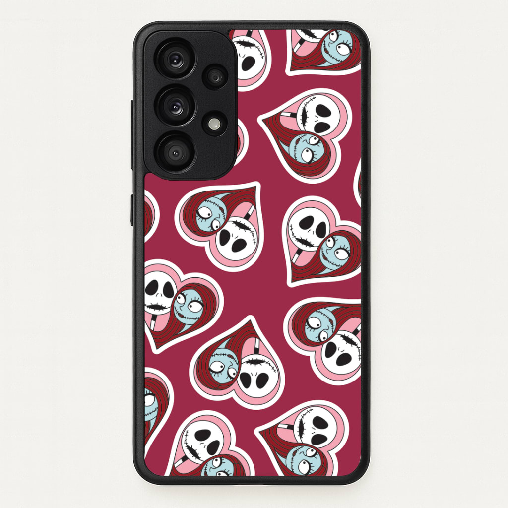 J And S Heart Pattern Phone Case