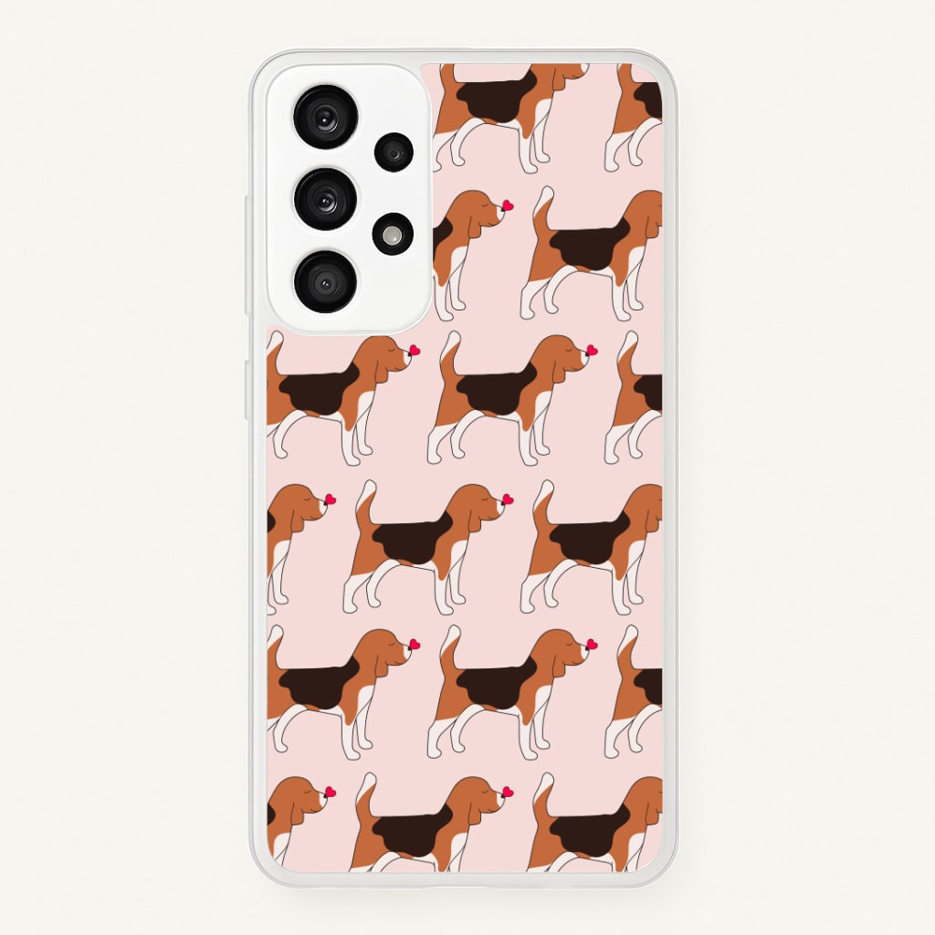 Love Beagle - Dog Pattern Phone Case