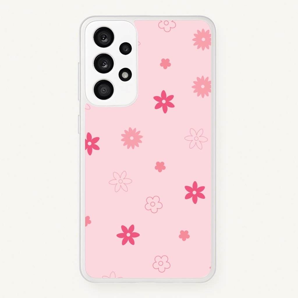 Flower Types Pattern Pink Phone Case