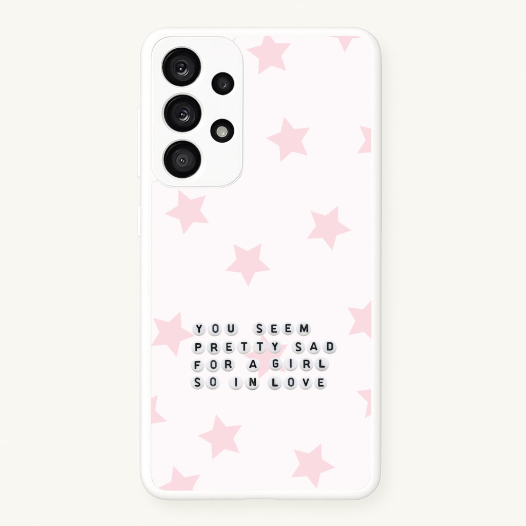 Pretty Sad Letter Beads Phone Case
