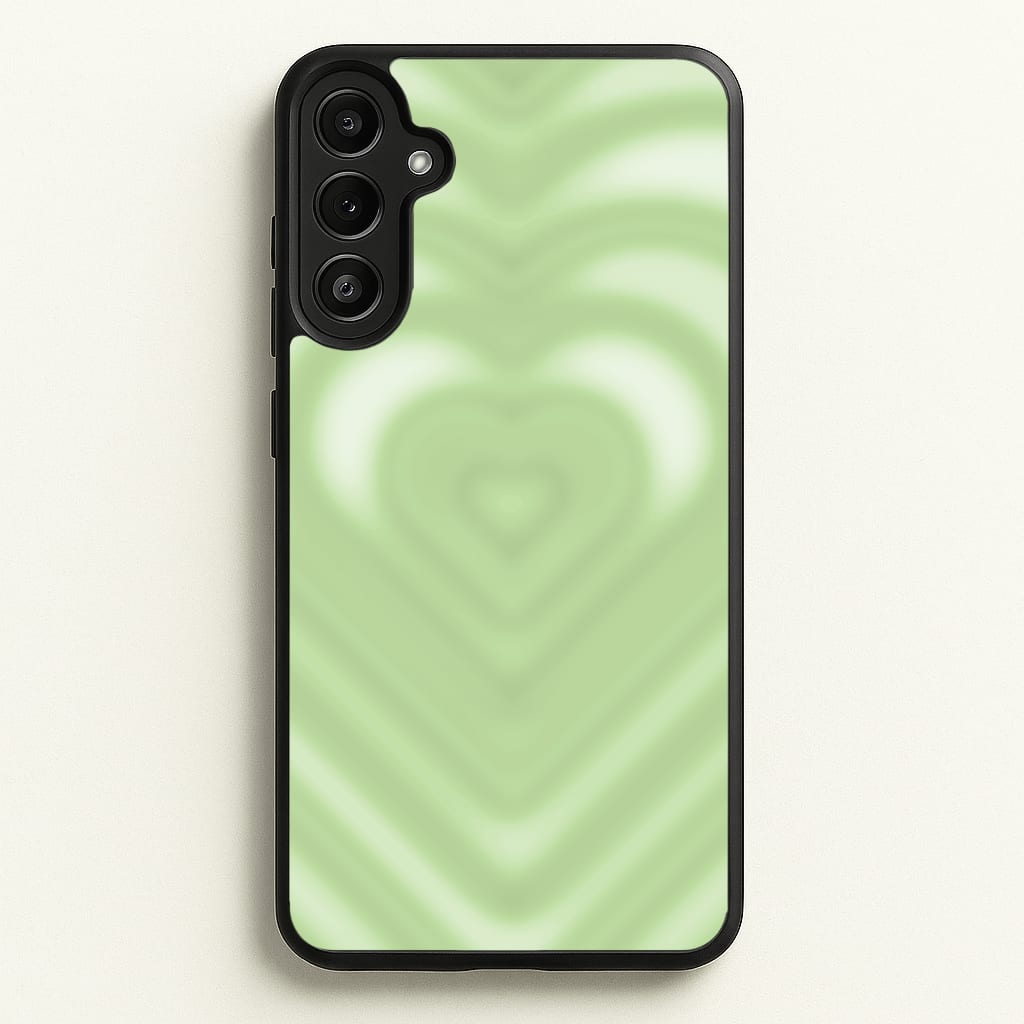 Drippy Love Heart Green Phone Case