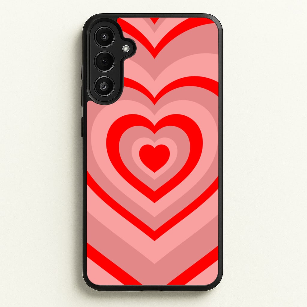 Red - Colourful Hearts Phone Case