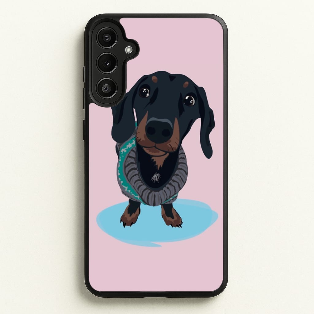 Cartoon Dachshund Phone Case