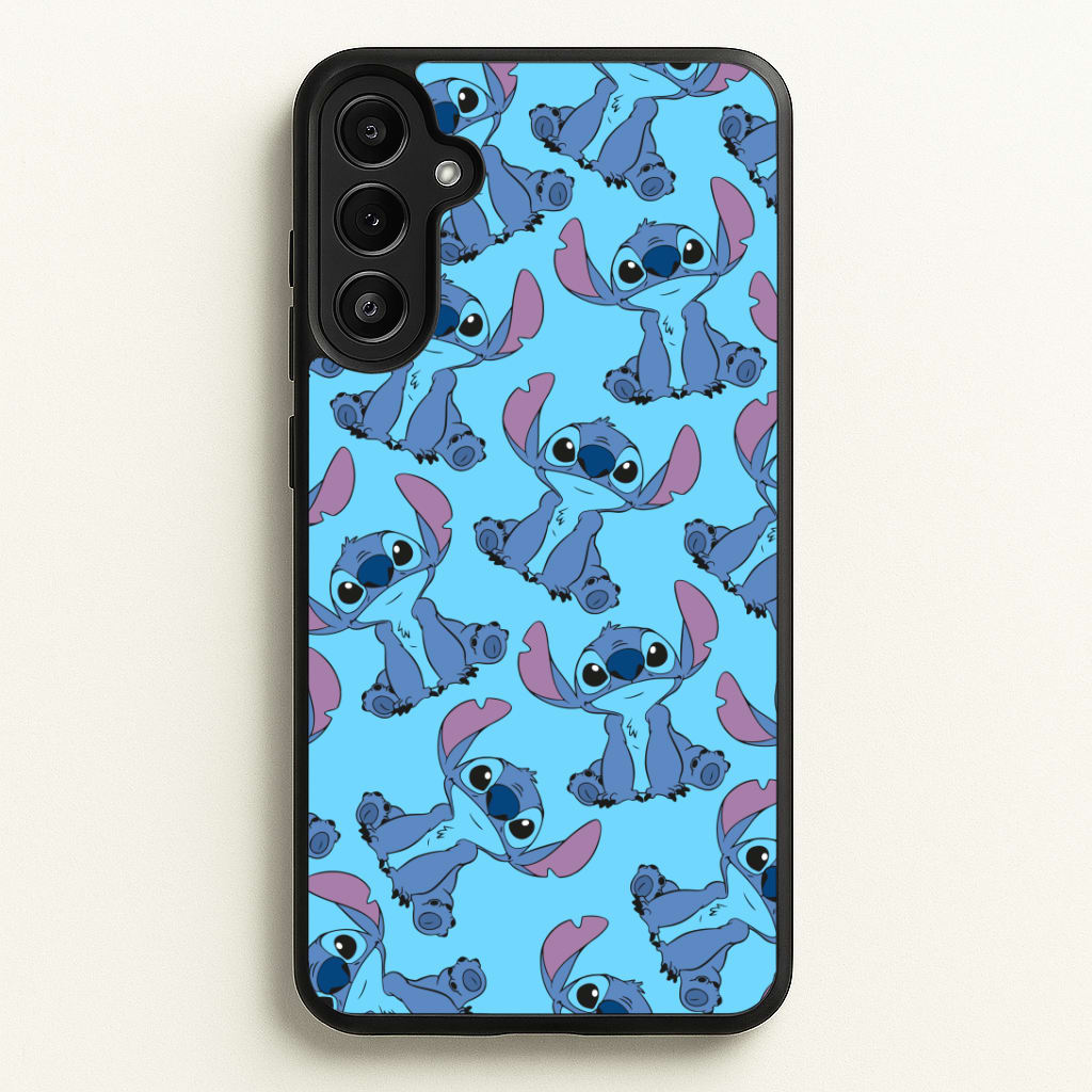 Cute Alien Blue Pattern Phone Case