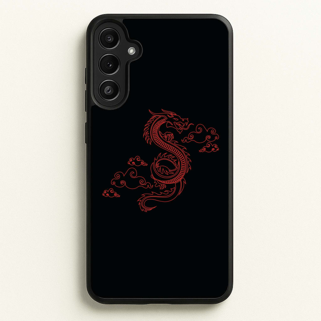 Red - Dragon Patterns Phone Case