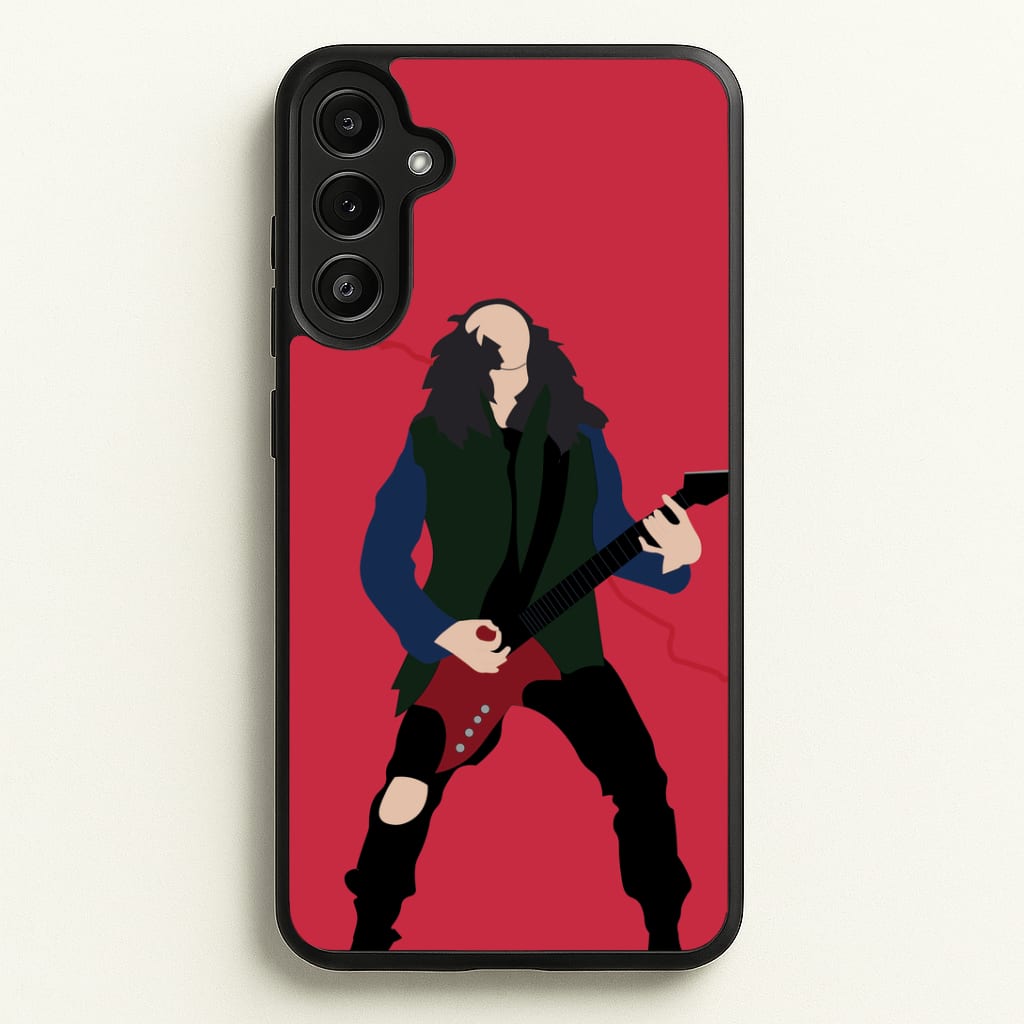 Eddie Munson Playing Guitar Phone Case