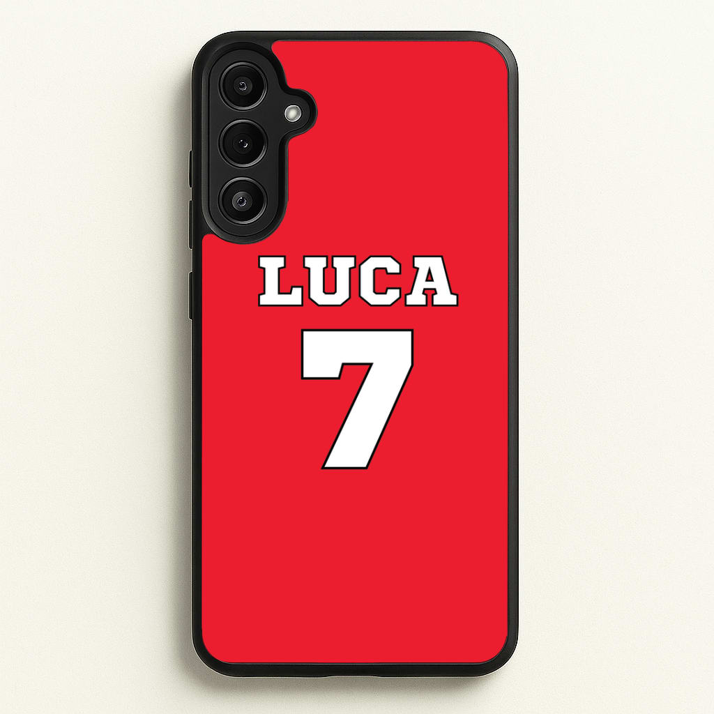 Red - Personalised Football Phone Case