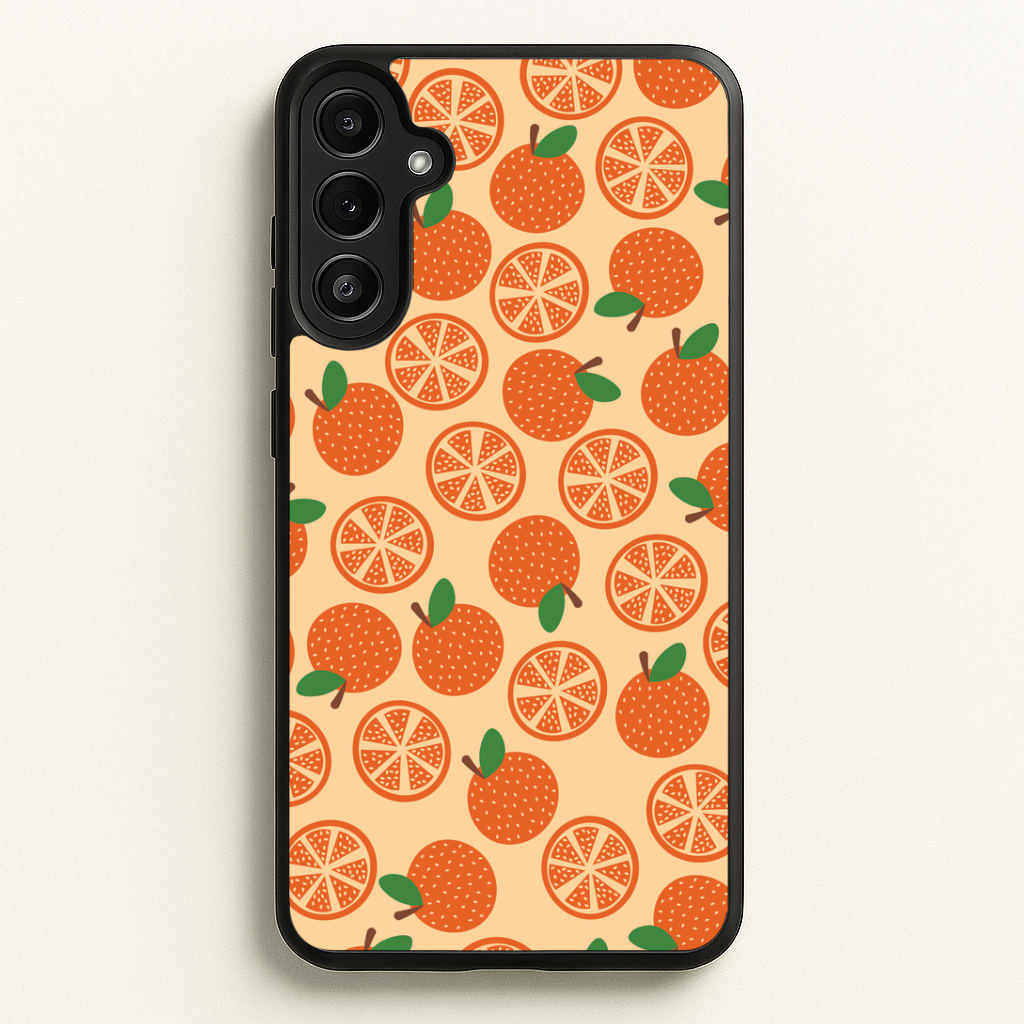 Textured Oranges Pattern Phone Case